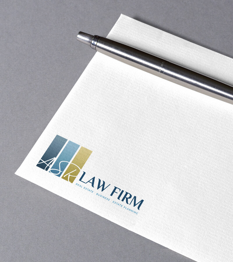 An image of a brand logo created by Not Fade Away on an envelope  as part of our graphic design solutions.